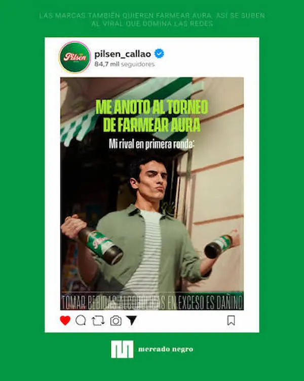 Una marca puede “farmear aura”